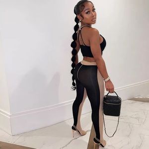 2 tone leggings